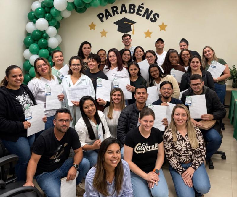 CEFOR SUS realiza entrega de certificados de conclusão da etapa de Auxiliar de Enfermagem